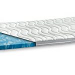 GELAX® | Gel-Schaum Topper Matratzenauflage | 7cm Gesamthöhe | waschbarer Bezug mit 3D-Mesh-Klimaband und Stegkanten | Raumgewicht RG 50