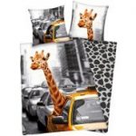 Herding Renforcé Wende-Bettwäsche Giraffe im Taxi"