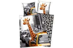 Herding Renforcé Wende-Bettwäsche Giraffe im Taxi"