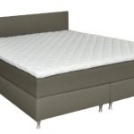 Luxus Boxspringbett mit niedrigem Kopfteil (90cm) für Schräge, 180x200 H3 inkl. Topper hellgrau - Premiumklasse für 5 Sterne Hotels - günstig direkt vom Importeur