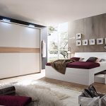 MILENA Komplett Schlafzimmer weiß/Eiche Sonoma