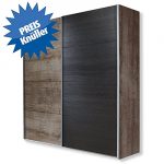 ROLLER Schwebetürenschrank EASY PLUS - Schlammeiche-Schwarzeiche - 180 cm