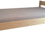 XL Bett mit Kopfteil massiv Holzbett Überlänge 90 100 120 140 160 180 200 x 220cm, hergestellt in BRD