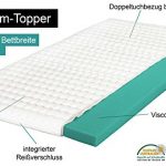 Designer Boxspringbett Lifestyle, Made in Germany, Tonnentaschenfederkern in der Box UND in der 7-Zonen Matratze, Visco Topper, Luxusbett, Hotelbett, Doppelbett, Weiß, H2/H3, 160x200cm