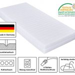 Kaltschaummatratze, Härtegrad H2 & H3, Matratze mit 7 Zonen, Größe wählbar, Rollmatratze, Made in Germany