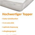 SAM® Design Boxspringbett mit Samolux®-Bezug in weiß, LED-Beleuchtung, Bonellfederkern-Matratze, Box mit Holzrahmen und Nosag-Unterfederung, extra dickem Topper, hochwertigen chromfarbenen-Füßen, optimale Einstiegshöhe, 180 x 200 cm [521465]