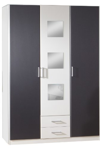 Wimex Kleiderschrank/ Drehtürenschrank Rocco, 3 Türen, (B/H/T) 135 x 197 x 58 cm, Mehrfarbig