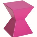 Haku-Möbel Beistelltisch aus Kunststoffguß, hochglanz lackiert