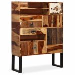 Festnight- Sideboard Beistellkommode Sheesham-Holz Massiv 100 x 30 x 130 cm