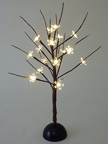 LED-Dekorationsleuchte LED-Tischleuchte Blütenbaum 16 flammig batteriebetrieben LED-Weihnachtsleuchte LED-Weihnachtslampe LED-Tischlampe Nachttisch-Leuchte Nachttisch-Lampe