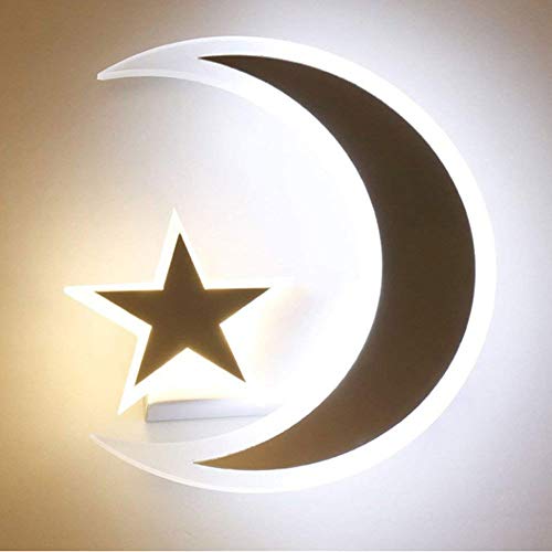 LED-Stern Mond Wand Lampe Kreative Kinderzimmer Schlafzimmer Nachttisch Lampen Gang Korridor Beleuchtung