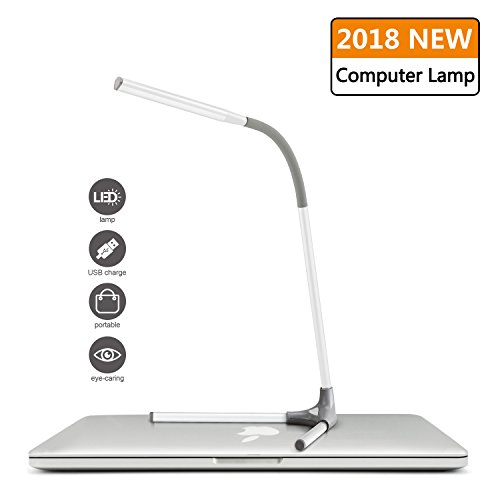 Led Lampe Schwanenhal,Schreibtischlampe Weiß mit USB-Anschluss von SPECTSUN, Leselampe/Tischlampe/Led Lampe Kind/Led Lampe Weiß/Tisch Licht/Led Lampe Modern/Nachttisch Lampe Schlafzimmer/Desk Lamp