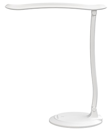 MoKo LED Touch Schreibtischlampe - 4.5W Aufladbar dimmbar Batterie Lampe Nachttisch Kinder Tischlampe Nachtlampe Nachtlicht Schrankbeleuchtung mit Touchdimmer für Wohnzimmer, Kinderzimmer, Weiß