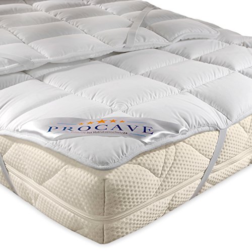 PROCAVE MICRO-COMFORT Matratzen-Schoner in verschiedenen Größen | Made in Germany | Microfaser-Polyester-Matratzen-Auflage | Soft Touch | auch für Boxspring- und Wasserbetten geeignet | 80x190 cm