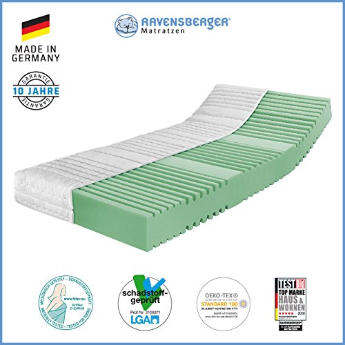 Ravensberger ORTHOPÄDISCHE 7-Zonen HR Kaltschaummatratze H3 RG 45 (80-120 kg) Medicore-SL 80x190 cm