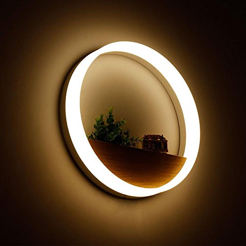 XYDM Modernes Creative LED Wandlampe Acryl Eisen Indoor Kreisförmig Gang Schlafzimmer Nachttisch Wandleuchten Dekoration