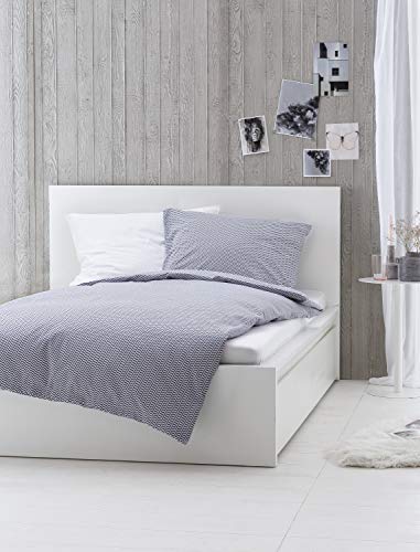 myHomery Bettwäsche 2-teilig Muster modern - Design Bettbezug & Kissenbezug mit Reißverschluss - Bettwäsche-Set 100% Baumwolle -
